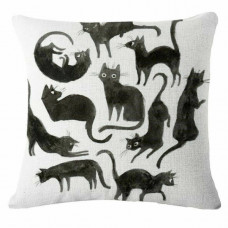 Many Black Cats Cushion